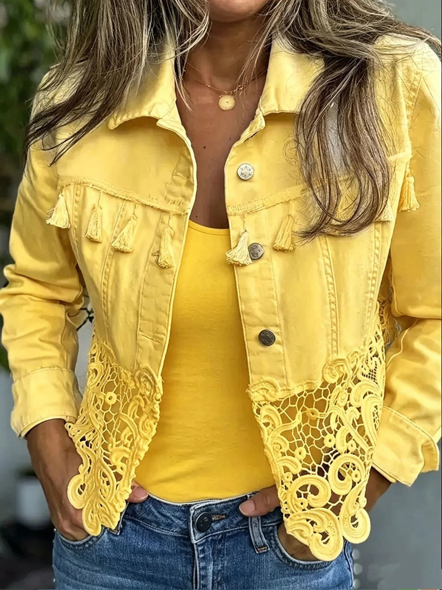 Raquel | Veste à Franges et Dentelle