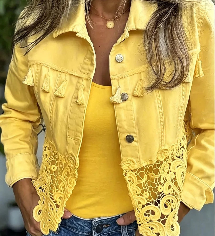 Raquel | Veste à Franges et Dentelle