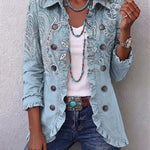 Estrella | Veste à Volants et Imprimé Paisley Vintage