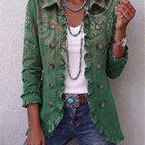 Janira | Veste Bohème à Volants et Imprimé Paisley