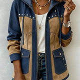 Marina | Veste à Capuche Patchwork