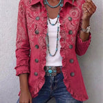 Ana | Veste à Volants et Imprimé Paisley Vintage
