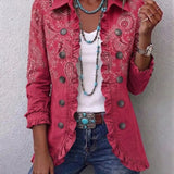 Ana | Veste à Volants et Imprimé Paisley Vintage