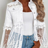 Silvia | Veste à Panneaux de Dentelle