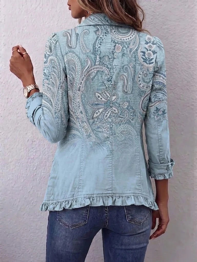 Estrella | Veste à Volants et Imprimé Paisley Vintage