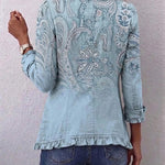 Estrella | Veste à Volants et Imprimé Paisley Vintage