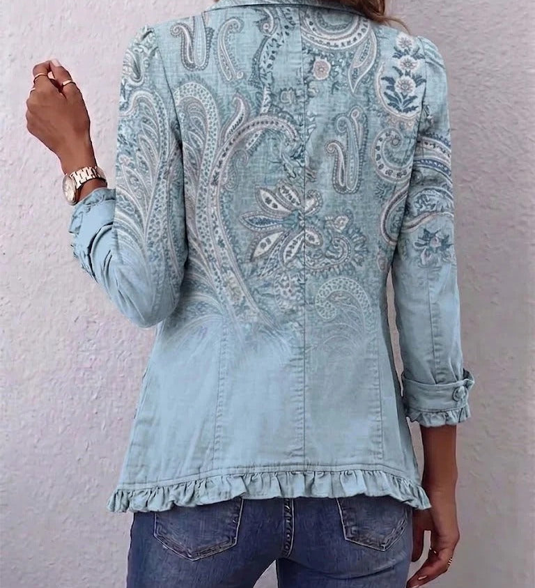 Estrella | Veste à Volants et Imprimé Paisley Vintage