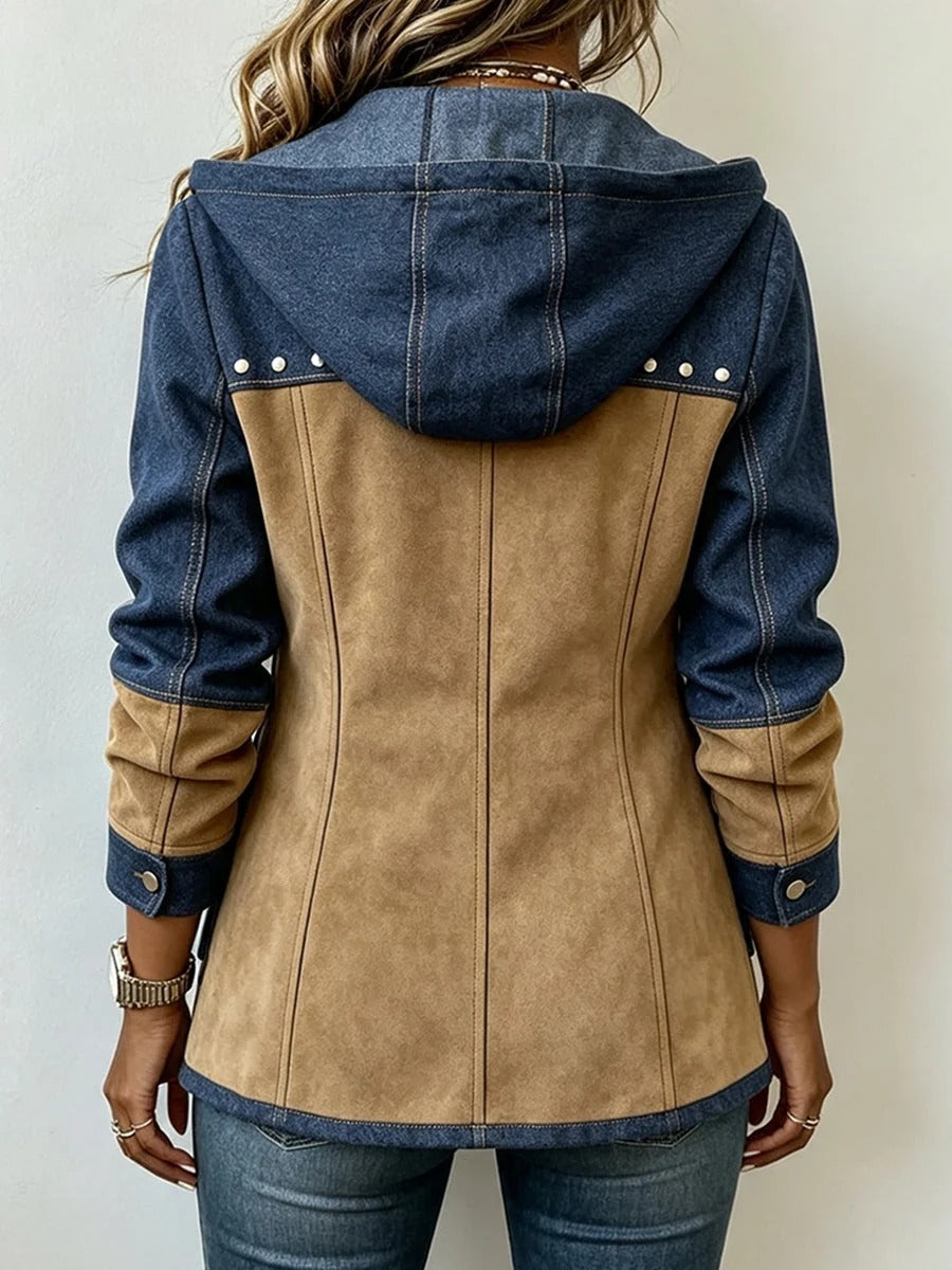 Marina | Veste à Capuche Patchwork
