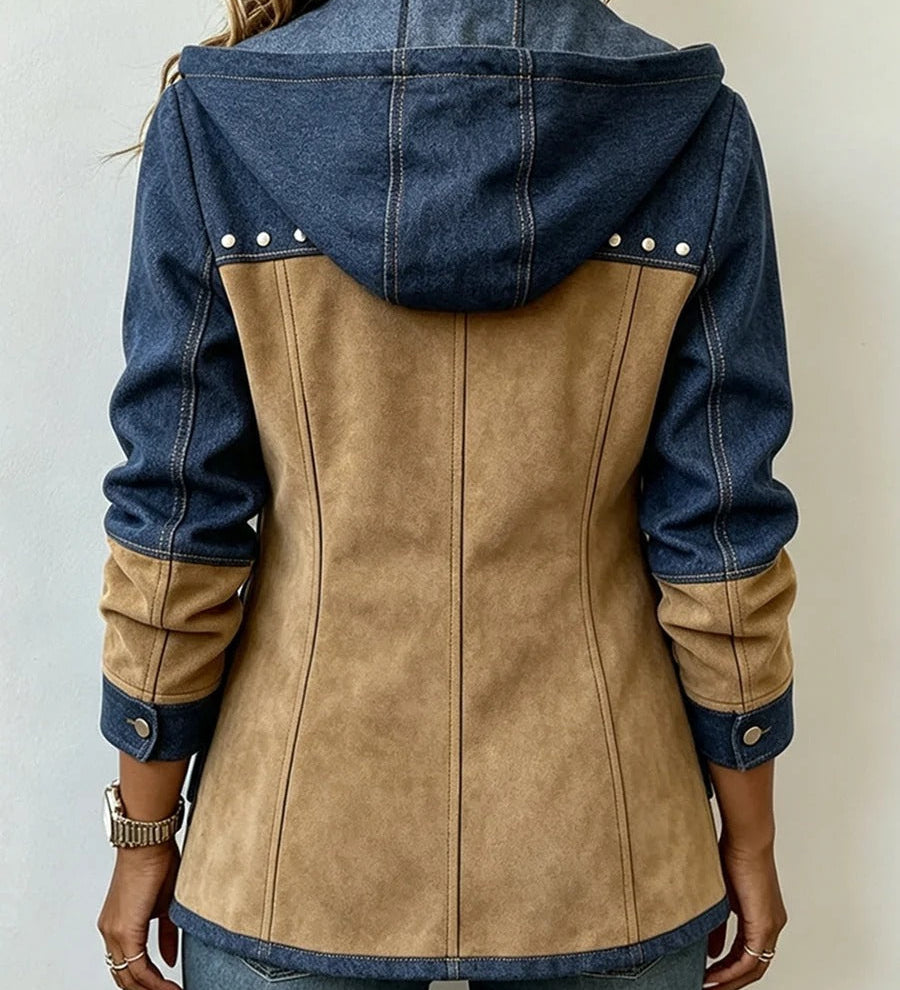 Marina | Veste à Capuche Patchwork