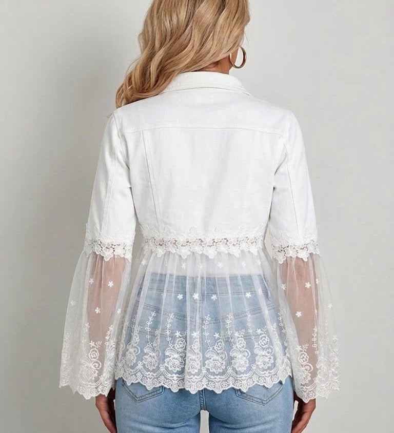 Silvia | Veste à Panneaux de Dentelle