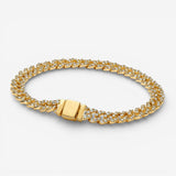 Bracelet cubain en moissanite
