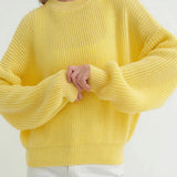 Ines | Pull Texture a Col Rond pour Femme