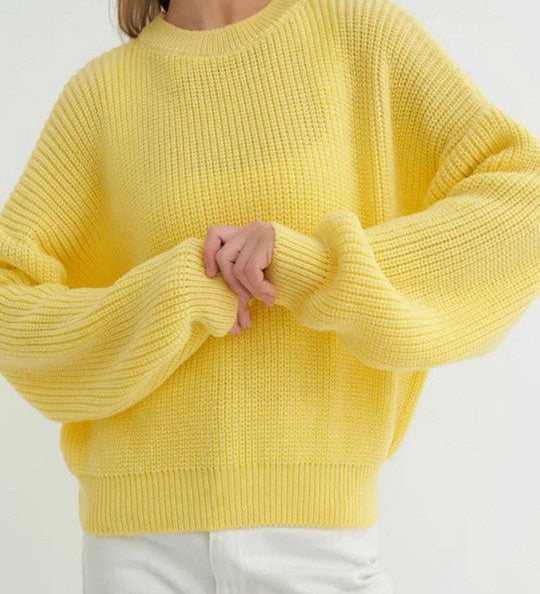 Ines | Pull Texture a Col Rond pour Femme
