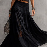 Zorina | Ensemble en Dentelle avec Jupe Maxi Plissée