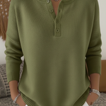 Océane | Pull Boutoné Décontracté