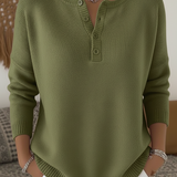 Océane | Pull Boutoné Décontracté