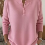 Océane | Pull Boutoné Décontracté