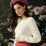 Lucienne | Pull Torsade a Col Rond