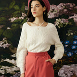 Lucienne | Pull Torsade a Col Rond