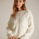 Josette | Pull Torsade a Col Rond