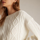 Josette | Pull Torsade a Col Rond